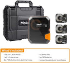 Makeid P31S Industrial Label Maker with 3 Cartridges & Hard Case Bundle - Image 5