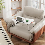 Lap Desk Bed Trays for Eating and Laptops Breakfast in Bed Tray for Sofa/Couch/Study/Reading/Writing with Cup Holder/Drawer On Low Sitting Floor Large Portable Foldable (White) - Image 3