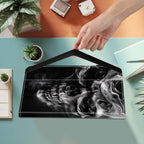 Case for Samsung Galaxy Tab S10 FE Plus 13.1 Inch 2025 Model (SM-X620/X626),Card Slot PU Leather TPU Case Pen Holder Auto Wake Sleep,Smoke Skull - Image 2