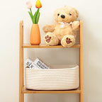MiniArk Small Storage Baskets for Organizing | Closet Organizer Bins | Shelf Toy Basket | Woven Rope Baskets | Cube Decorative Box | Shallow Basket | 11.5x7.5x4.7” | 4 Packs Off White - Image 4