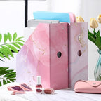 PerKoop 12 Pcs Decorative Magazine File Holders Foldable, Marble - Image 5