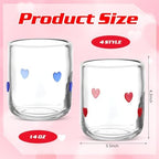 SiliFine 4 PCS Heart Icon Juice Glasses - Image 4