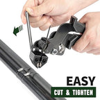 Cable Tie Gun Kit, 200 Black 304 Stainless Steel Ties, 11.8 Inch - Image 3