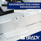 Brady StainerBondz™ Polyester Pre-Sized Labels for Label Printer BMP51/BMP53/M511-320 Self Adhesive Printer Labels - Black on White (25,40 mm (W) x 9,53 mm (H)) - M5-195-481 - Image 4