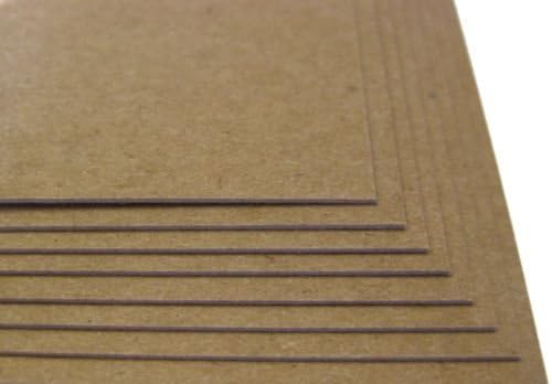 75 Sheets Chipboard 24pt (Point) 5.5 X 8.5 Inches Light Weight Half Letter Statement Size .024 Caliper Thickness Cardboard Craft Packaging Brown Kraft Paper Board - Image 4