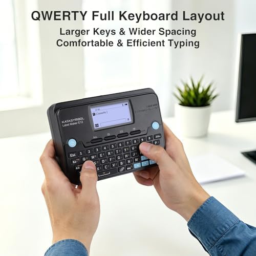 SUPVAN E12 Keyboard & Bluetooth Label Maker Machine with 4 Tapes - Image 6