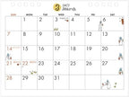 Midori 2027 Tabletop Calendar, M, Ojisan, 31410006 - Image 4