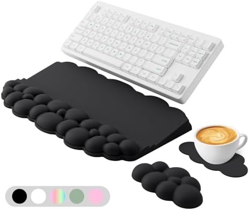 Ergonomic Wrist Rest for Computer Keyboard and Mouse, Cloud Keyboard Stand by Lomil