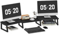 HOOBRO Dual Monitor Stand Riser, Computer Monitor Stand for PC, Black by HOOBRO
