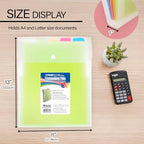 BAZIC Products 5-Pocket Poly Expanding File, Letter Size, 4-Pack - Image 2