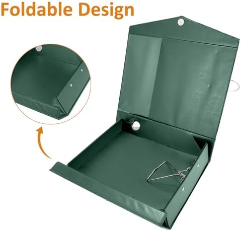 HUA JIE 6 Pack A4 Storage File Boxes Plastic Archives Cases with Clip,Green - Image 5