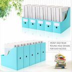 Geyee 50 Pcs Cardboard Magazine Holder Magazine File Holder, Teal - Image 6
