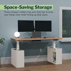 Vari Standing Desk Cubbies – Dove Grey - Image 2