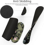 Ergonomic Mouse Pad & Wrist Rest - Memory Foam Set with Black Flower Design for Computer Keyboard (03_Black Garden) - Image 4