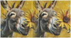 Donkey with Sunflower 3 Ring Binders 1.5 Inch Clear View Three Ring Binders Versatile Binder for Work School Office Supply 1 Pack - Image 2