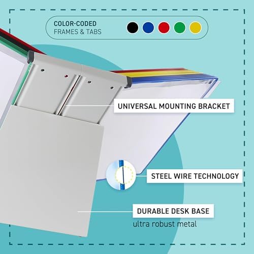 Tarifold Desktop Reference Display System, 10 Pockets, Expandable, Assorted - Image 5