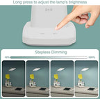 LED Desk Lamp with 10W Wireless Charging & Pen Holder, Snow White - Image 5