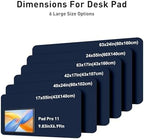 Aothia Faux Leather Desk Mat - Large Mouse Pad, Non-Slip PU Leather Blotter, Waterproof Writing Surface for Office and Home (Dark Blue, 63" x 17") - Image 5