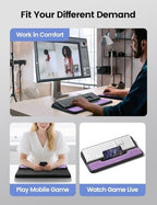 Vaydeer Keyboard Stand and Mouse Pad Set with Wrist Rest and Storage - Image 6