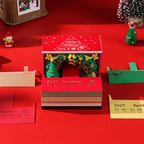 3D Calendar 2027,3D Memo Pad Time Piece Calendar 2027 Creative Desk Calendar Art Paper Sculpture Christmas Arch, 2027 Tear Off Calendar DIY Decorative Gift - Image 5