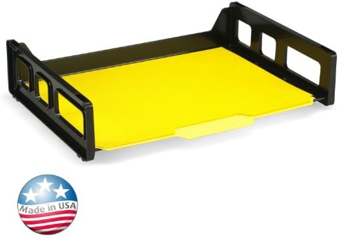 Officemate Recycled Letter Tray, Letter Size, Black, 12 Each (26052) - Image 2