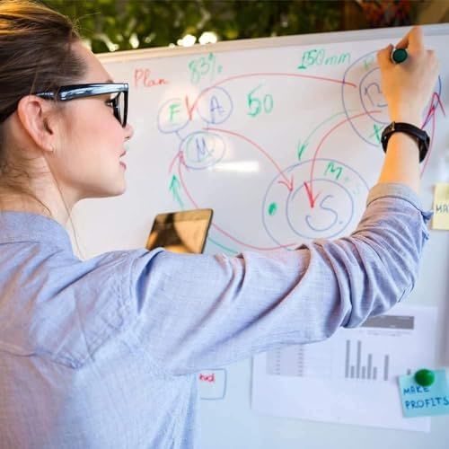 XBoard Magnetic Dry Erase Board 36 x 24 Inch, 3' x 2' White Board for Wall | Silver Aluminum Frame Presentation Board for Home Office Classroom (Pack of 2) - Image 6
