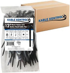 Kable Kontrol Buckle Cable Ties, 12 Inch 1800 Pcs, 120 Lbs Test, Black by KABLEKONTROL%C2%AE