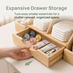Diaper Organizer with Drawer, Wooden Changing Table Organizer - Image 6