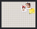 PinPix 22x17 inch Cork Bulletin Board. This Decorative Framed Pin Board Comes with Diamond Pattern in Shades of Grey Design and Satin Black. Ideal for Home, Office Decor or School (PinPix-373) by PinPixBulletinBoards