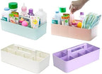 Portable Caddy Organizer - Stackable Plastic Caddy with Handle | Desk, Makeup, Dorm Caddy, Classroom Art Organizers (Made In Usa) (Mint/Pink/Lavender/Ivory) by EnjoyOrganizer
