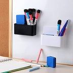 Colarr 20 Pack Magnetic Dry Erase Marker Holder Bulk, White, Black - Image 4