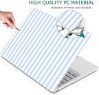 Case for Surface Laptop 5/4/3 13.5", Blue & White Stripes - Image 4