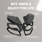 DELTAHUB Carpio 2.0 - Right-Handed Truly Ergonomic Wrist Rest for Mouse, Carpal Tunnel Support, Pain Relief, Anti-Fatigue, Easy Glide, Sleek, Office, Computer, Laptop, Gaming - Large, Black - Image 2