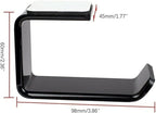 Headphone Holder Headset Stand Headphone Stand Simple Headphone Stand Holder Hanger Hook Tape Under Desk Dual Headset Stand Mount Earphone Holder Easy to Use Headset Holder(2pcs) - Image 2