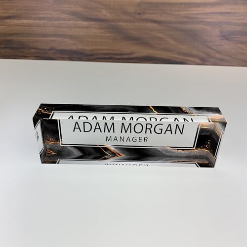 ARTBLOX | Custom Name Plates for Desk, Ideal Office Decoration for Men and Women, Clear Acrylic Desk Name Plate - Image 3