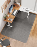Blvornl Ultra Large Office Chair Mat for Hardwood Floor, Rolling Chair Mat for Hard Wood, Large Anti-Slip Hard Floor Protector, Heavy Duty Computer Desk Rug for Office and Home 47.2"*60" Grey by Blvornl