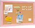 Cork Board Bulletin Board, 36"x24" Corkboard for Wall by QUEENLINK