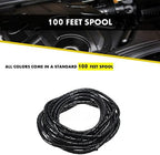 Kable Kontrol Vortex Spiral Cable Wrap - 1/8” Inch 100’ Feet Long - Hose Protector Flexible Polyethylene Wire Conduit Tubing Cable Sleeve Cord Cover to Organize Wires – Natural - Image 3