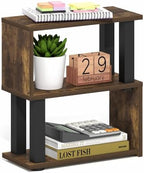 Furinno Turn-N-Tube Desk Organizer, 3-Tier Desktop Book Shelf, Amber Pine by Furinno-FitsYourSpaceFitsYourBudget