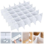 15 Pcs 5.12 Tall Drawer Divider Adjustable Drawer Organizer,White by Blosssound
