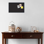PinPix 20x12 inch Cork Bulletin Board. This Decorative Framed Pin Board Comes with Diamond Pattern in Black Design and Satin Black. Ideal for Home, Office Decor or School (PinPix-120) - Image 3