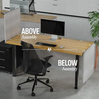 Universal Desk Privacy Panel – Heavy-Duty Desk Divider & Office Partition - Privacy Screen for Workspaces - Image 6