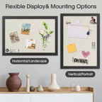 AKTOP 2-Pack Cork Bulletin Board with Linen 20" X 30", Vintage Black - Image 4