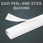 Legrand Wiremold C310 Cordmate III 10 Foot 11 Piece Cord Cover Kit, Organizer for Wall, Holds Up to 5 Cords or Cables, 45"L x 1.5"W, White (1 Pack) - Image 4