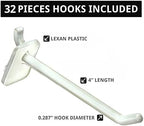 Azar Displays 701414-WHT-4W32 Rotating Countertop Display Kit with Peg Hooks Included, 14 Inches Wide x 14 Inches Deep x 20 Inches High, Pegboard Spinner Organizer, White - Image 4