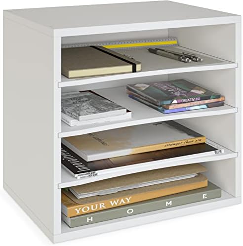 Ballucci 4 Tier File Organizer File Holder, Desk Storage, Letter Paper Tray by Ballucci