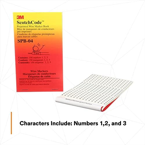 3M ScotchCode Pre-Printed Wire Marker Book SPB-04 - Image 3