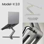 Model-X 2.0 Laptop Stand, Laptop Stand for Desk Adjustable Height - Image 4