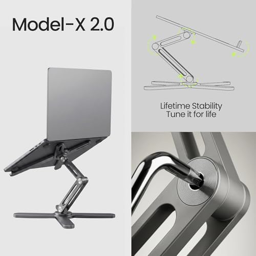 Model-X 2.0 Laptop Stand, Laptop Stand for Desk Adjustable Height - Image 4