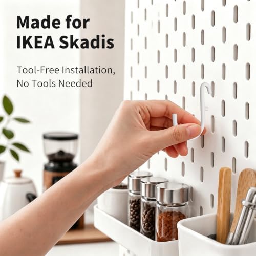 13-Pack Coffee Station Organizer Accessories for IKEA Skadis Pegboard - Image 7